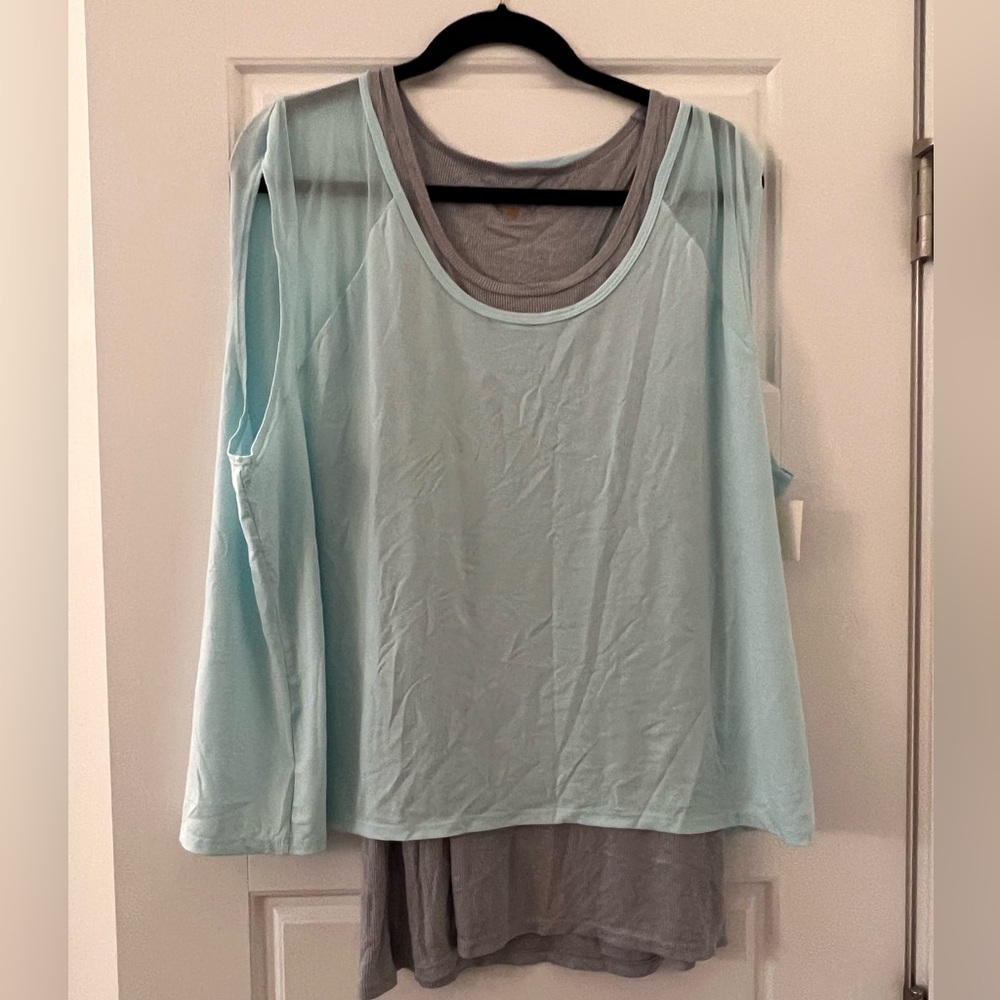 Tangerine workout shirt